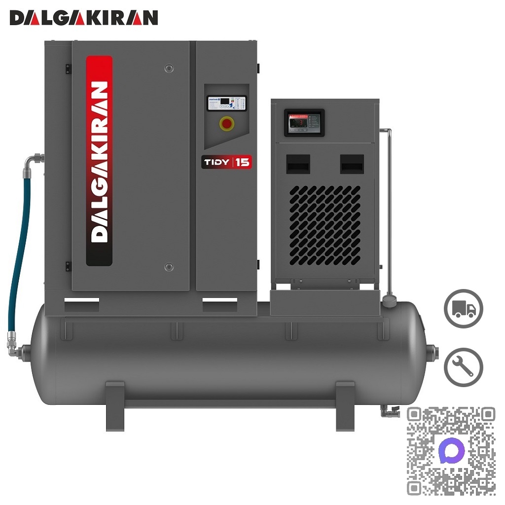 Винтовой компрессор с осушителем Dalgakiran Tidy-N 15 Compact