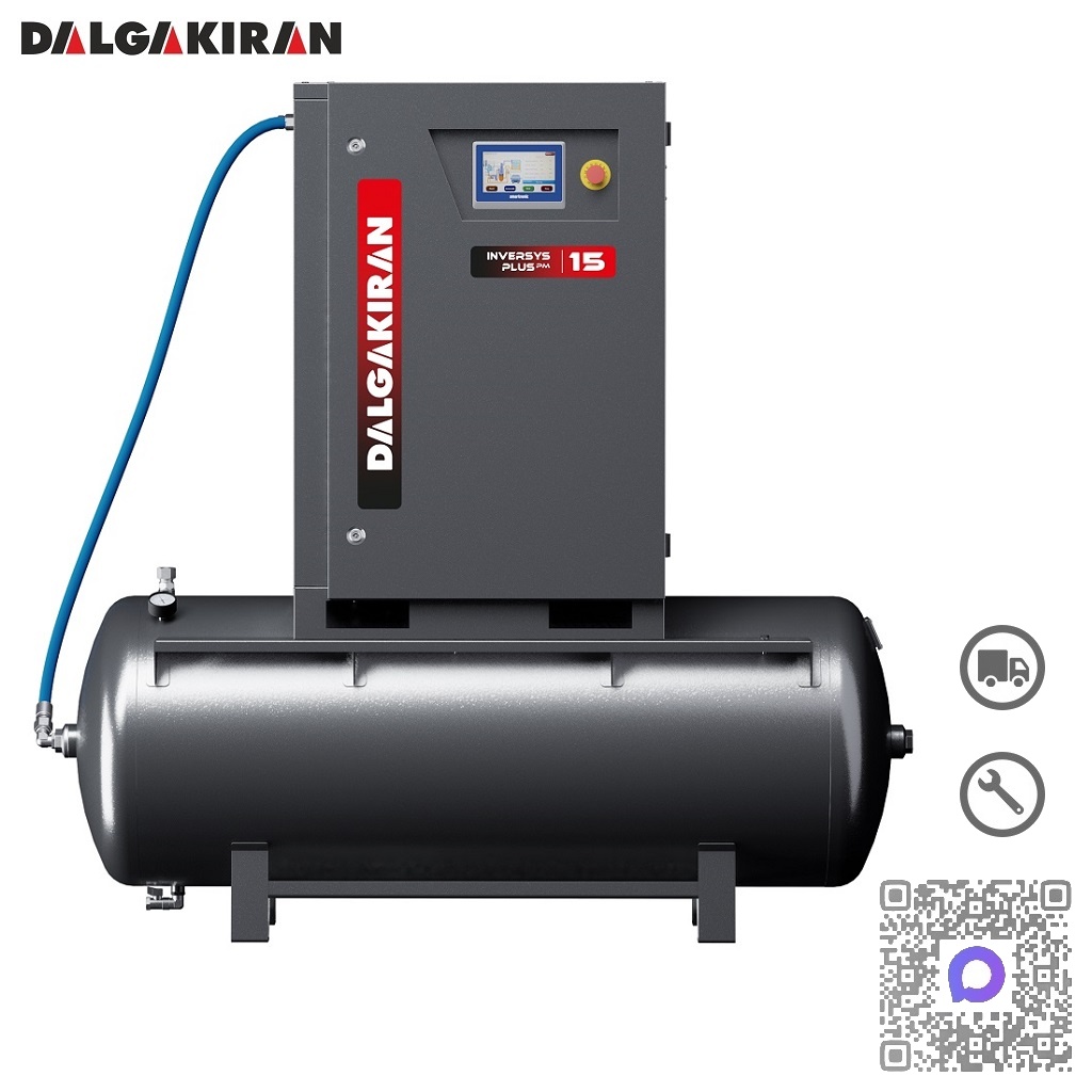 Винтовой компрессор с ресивером Dalgakiran INVERSYS Plus PM 15