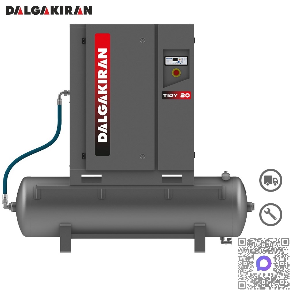 Винтовой компрессор с ресивером Dalgakiran Tidy-N 20
