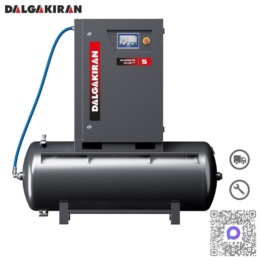 Винтовой компрессор с ресивером Dalgakiran INVERSYS Plus PM 5