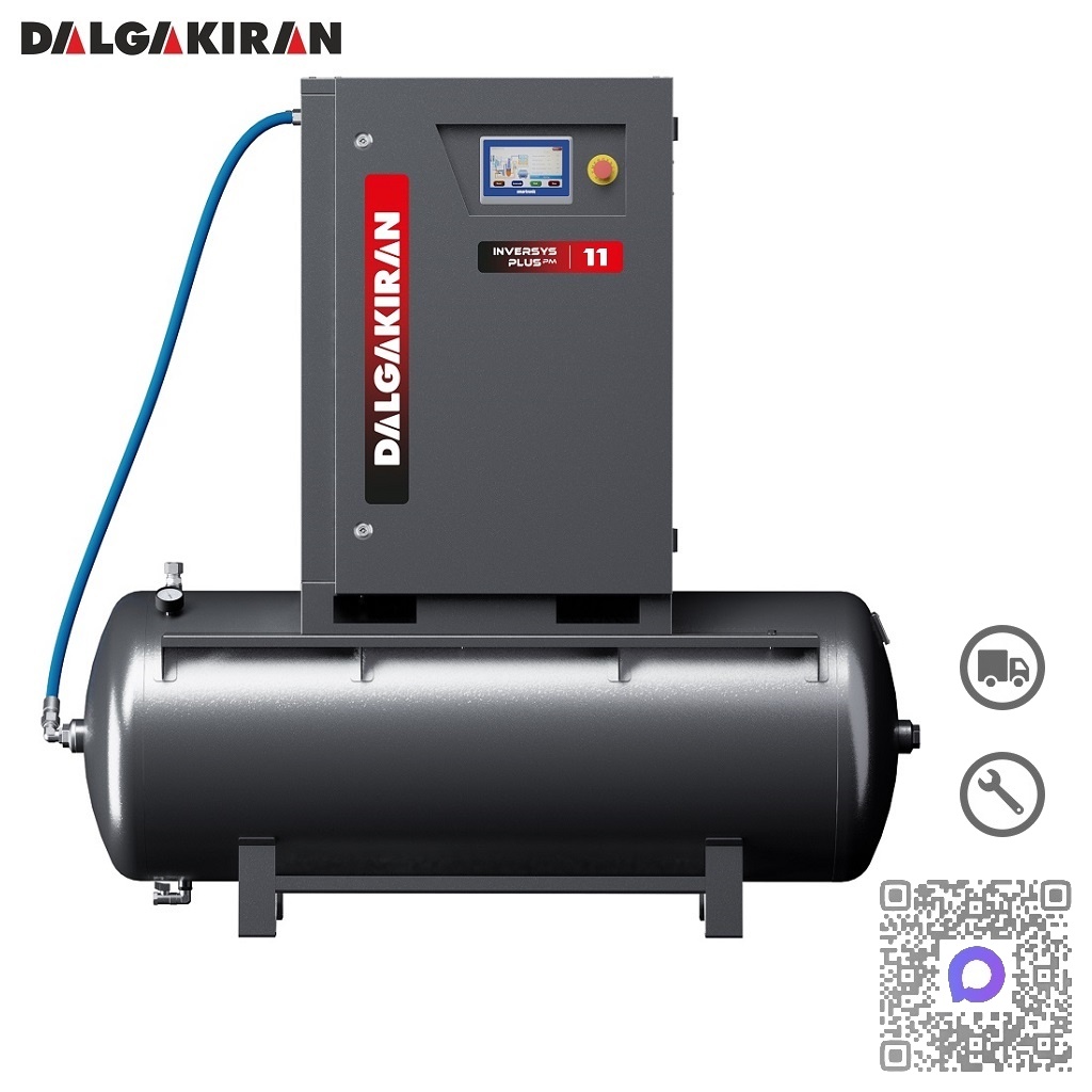 Винтовой компрессор с ресивером Dalgakiran INVERSYS Plus PM 11