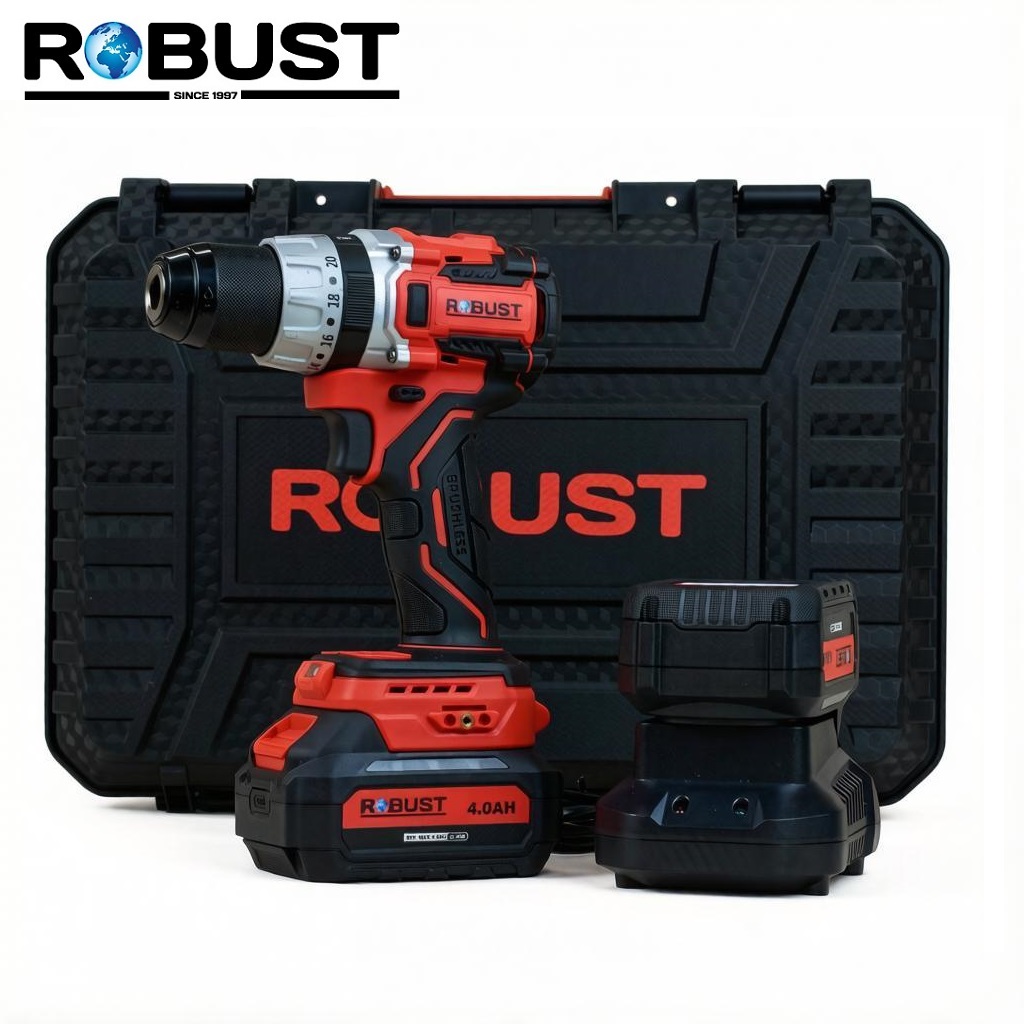 Аккумуляторная ударная дрель/шуруповерт Robust RB 2002 кейс